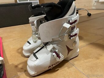 Detské lyže 120cm + lyžiarky - 3