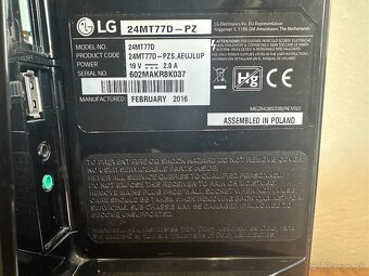 LG 24" monitor - 3