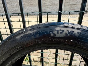 Predám letné pneu 245/40 R17 W - 3