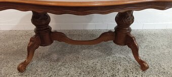 Konferenční stolek, neobaroko, nábytek z masívu - 3