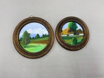 Štyri kruhové maľované obrázky - 3