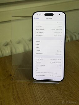 Dobrý deň Ponúkam na predaj iPhone 16 PRO MAX 256GB Black - 3