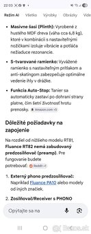 Gramofon Fluance RT82 referenčný - 3