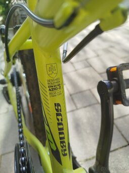 CTM SCOOBY 3.0 20 detský bicykel, matná limetková/čierna - 3