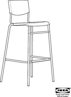 IKEA barové stoličky STIG - 3