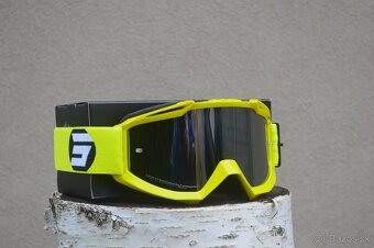 Predám mx sx okuliare SHOT lime zr sklo - 3