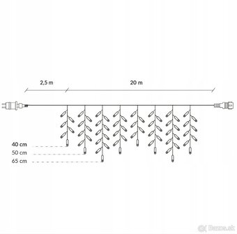 Osvetlenie okolo domu 1000 Led - 3
