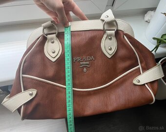 Veľká hnedobiela kabelka - 3