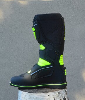 Čižmy topánky SHOT žlté fluo čierne - 3