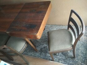 Predám starožitný stôl so stoličkami - 3