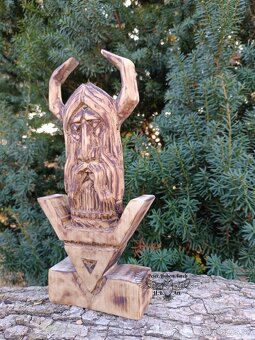 VELES - drevená soška - Veles wooden statue - 3