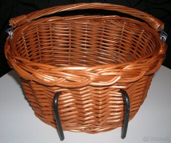 Prútený košík na detský bicykel - nový - 3
