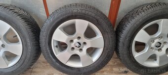 Predám originálne hliníkové disky Skoda 5x112 r15 195/65 - 3