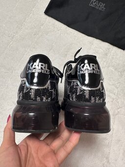 Krásne kožené topánky s kamienkami Karl Lagerfeld originál - 3