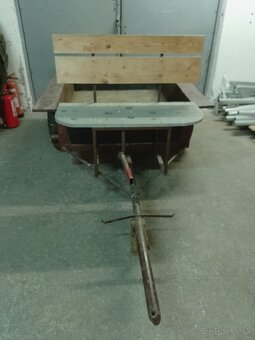 Masivní vozík,vozíček,vlečka domácí výroby,jako vari - 3