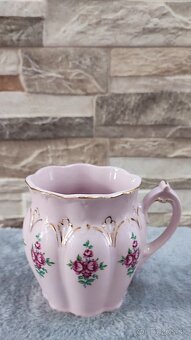 Růžový porcelán, hrníček, Chodov - 3