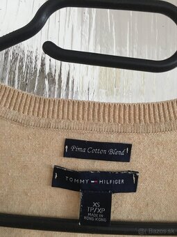 TOMMY HILFIGER originál smotanový damsky svetrik S - 3