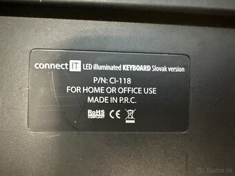 Podsvietená klávesnica USB SK - connect IT - 3