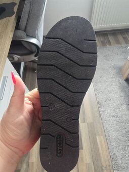 Remonte kozene cierne sandale velkost 40 - 3