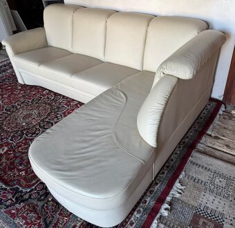 Kožená rohová sedačka, 5249 - 3