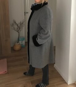Dámský vlnený zimný kabát veľ. 50 - zn. Erich Fend - 3