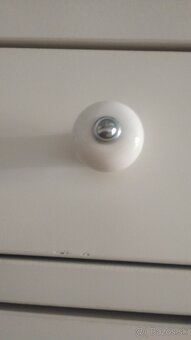 Hemnes IKEA komoda 6 zásuvkova biely lesk - 3