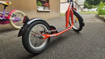 Kolobežka SPARTAN, kolesá 16"-12", červená - 3