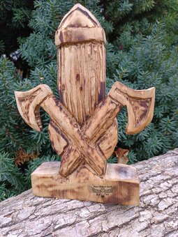 PERUN - drevená soška - Slavic wooden statue - 3