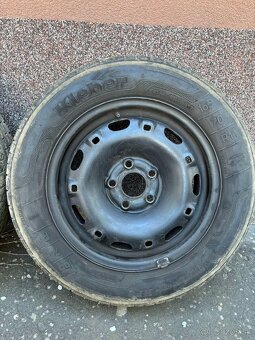 R14 5x100 165/70 letné pneu ŠKODA,VW,SEAT + puklice - 3