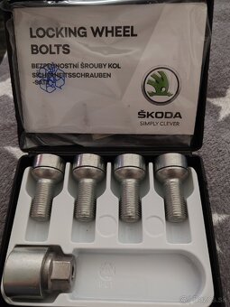 Bezpečnos. skrutky na kolesá s adaptérom Škoda - 3