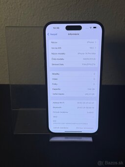 Predám Apple iPhone 14 PRO MAX 256GB Black Bežné známky - 3