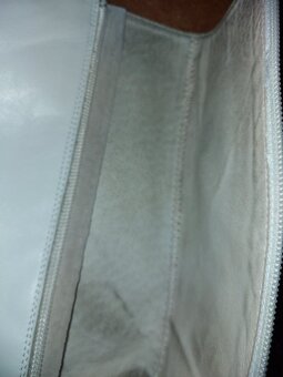 biele čižmy, koža, vel 36 - 3