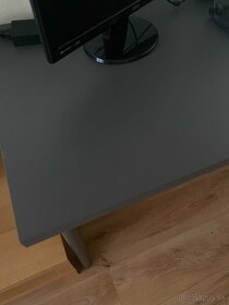 IKEA LAGKAPTEN / ADILS Stôl, tmavosivý, 140x60 cm ✅ - 3