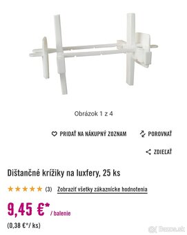 Krížiky na sklobetón 200ks, odber Bratislava - 3