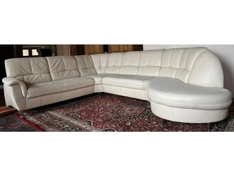 Rohová kožená sedací souprava, 3302 - 3