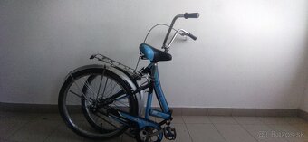 Predám skladací bicykel 24" kolesa. Zadná brzda kontra. Ser - 3