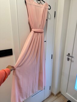 Predám ružové šaty M - 3