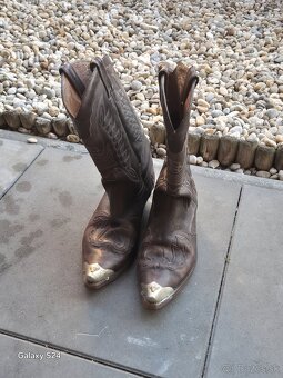 Predám kovbojské koženné pánske čižmy značky SANCHO BOOTS - 3