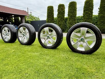 Komplet letnú sadu alu Škoda CRATERIS 5x112 205/55R16. - 3