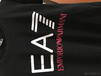 EMPORIO ARMANI čierne damske tricko S - 3