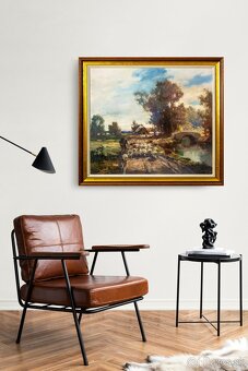 Vidiecka krajina, G.König, 920 × 820 mm - 3