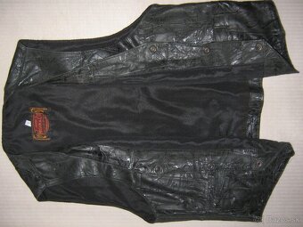 Kožena vesta vel. XL a S - 3