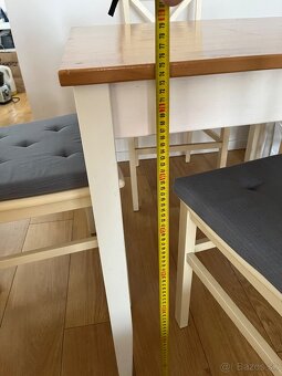Jedalensky set Stôl + stoličky IKEA INGOLF - 3