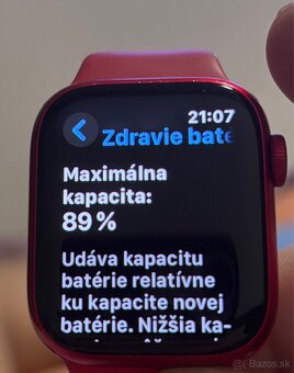 Predám tieto smart hodinky Apple Watch 8 41mm RED PRODUCT. - 3