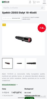 Spektív ZEISS Dialyt 18-45x65 - 3