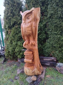 Vyrezavana sova - dub - 3