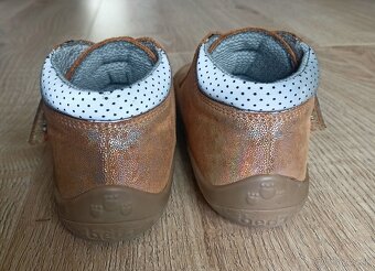 Barefoot Beda - Bella zlaté užšie s pevným opätkom veľ. 30 - 3