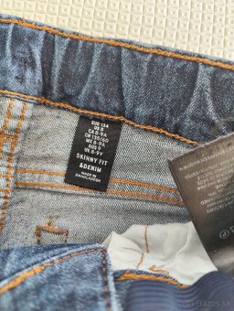 Dievčenské H&M rifle, veľkosť 134 - 3