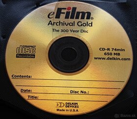 ARCHIVAČNÉ ZLATÉ CD-R  650 MB  16 ks - 3