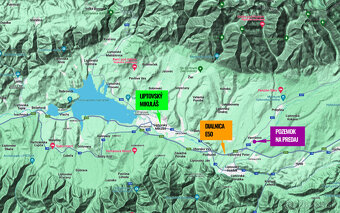 3608m2 POZEMOK Liptov – TATRY, pri HRANICI OBCE - pri CESTE - 3